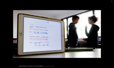 Screenshot eines Bildes, auf dem ein Tablet zu sehen ist